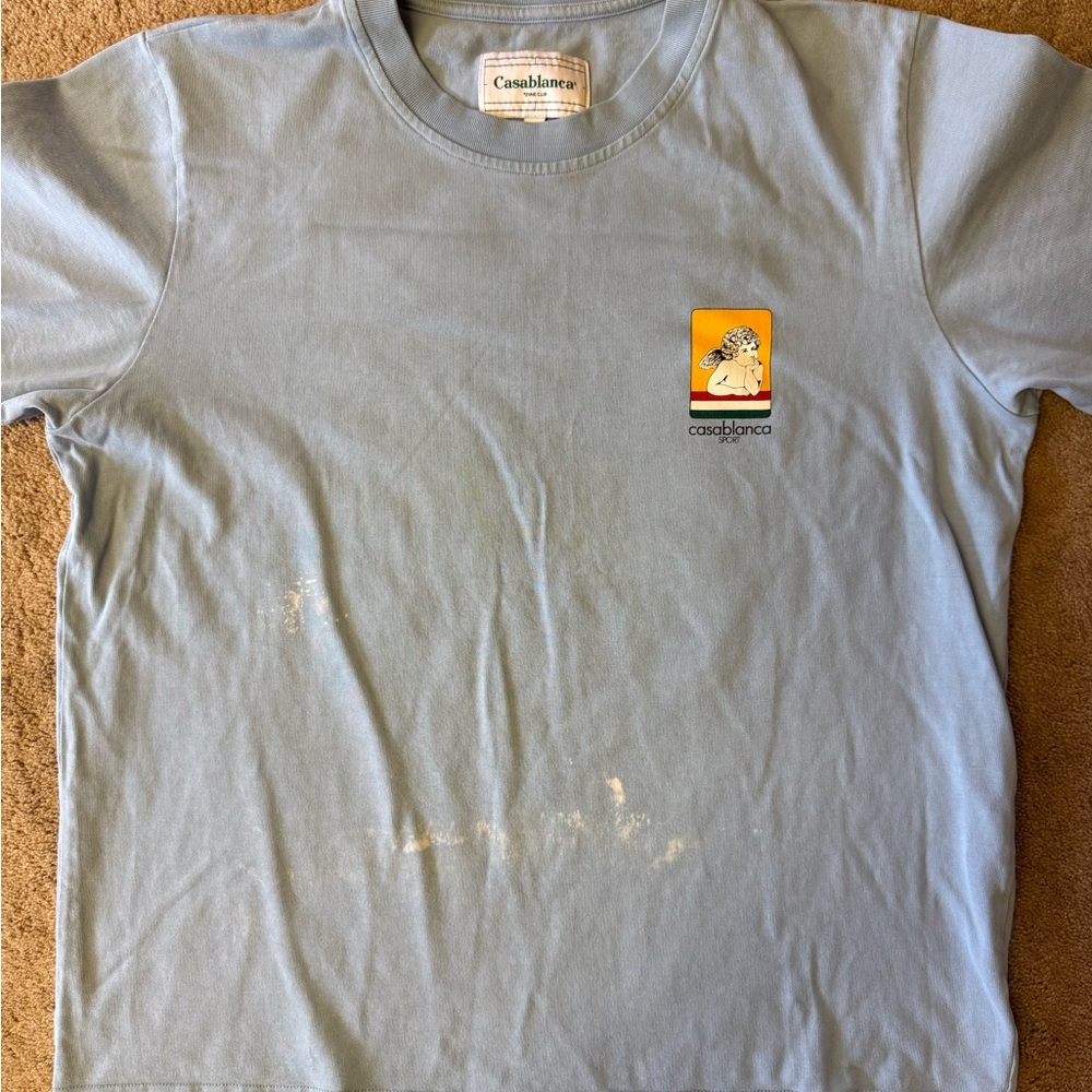 Casablanca Light Blue Graphic Tee